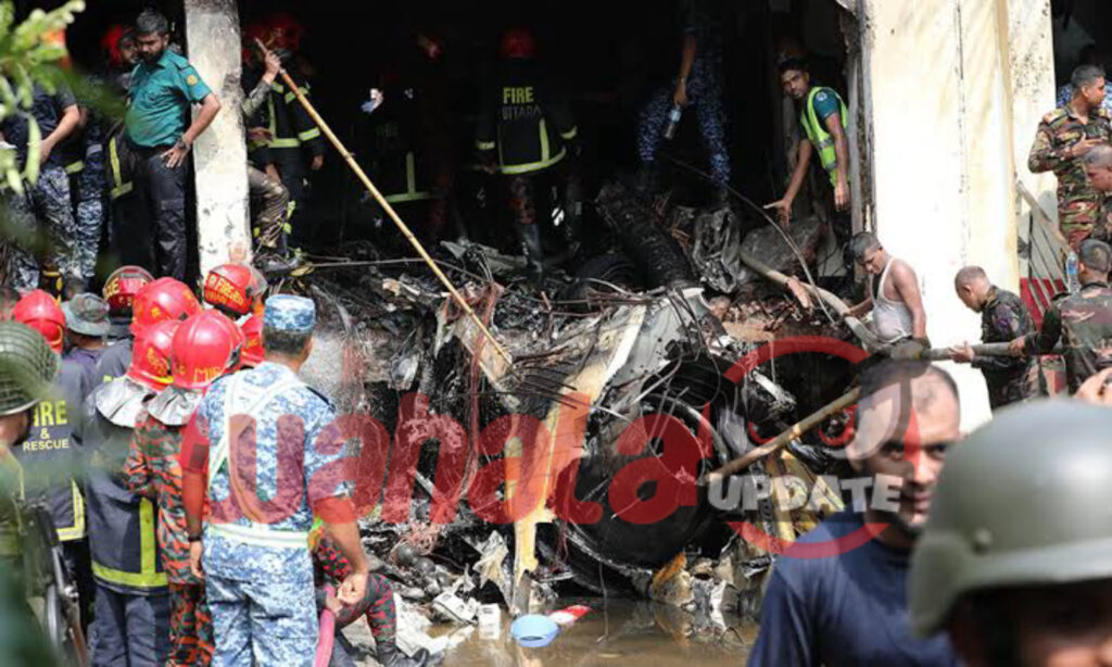 Dhaka: Air Force Jet Crash Claims 20 Lives, Injures Over 100