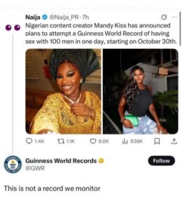 Mandy Kiss's GWR stunt sparks royal arrest demand