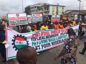 BREAKING: NLC Storms Lagos Streets Against Insecurity