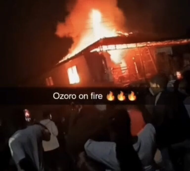 Breaking: Ozoro Fireworks Shop Erupts in Flames Amid New Year
