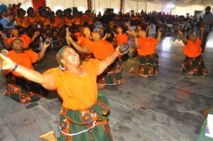 Akwa Ibom State Cultural Troupe won in the Women's cultural dance category