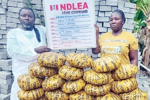 NDLEA Nabs Pastor, Wife, Others in Lagos Drug Bust NDLEA Nabs Pastor, Wife, Others in Lagos Drug Bust