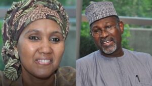 Ex-INEC Chairman Attahiru Jega and late Wife